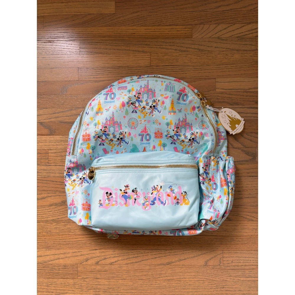 Disney Parks Stoney Clover Lane Disneyland 70th Anniversary Backpack Blue NWT